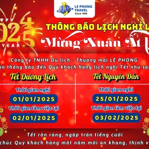 Thông báo lịch nghỉ tết 2025