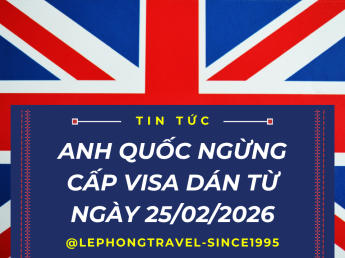 Cập nhật chính sách Visa Anh 2026: Ngừng cấp Visa dán, chuyển sang eVisa toàn diện