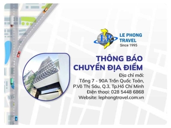 Thông báo thay đổi địa điểm công ty TNHH Du Lịch – Thương Mại Lê Phong