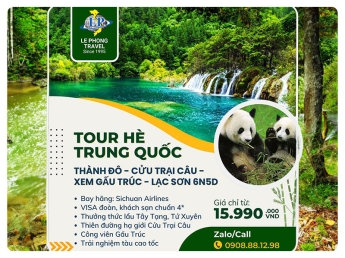 Tour Thành Đô - Cửu Trại Câu - Gấu Trúc - Lạc Sơn 6N5D