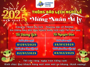 Thông báo lịch nghỉ tết 2025